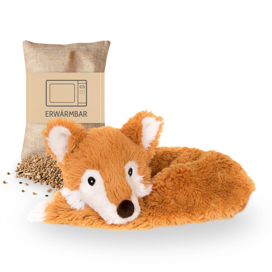 Habibi Plush Premium – 1740 Neck Warmer/Schal/Nackenhörnchen Fuchs f. Kinder und Erwachsene, herausn