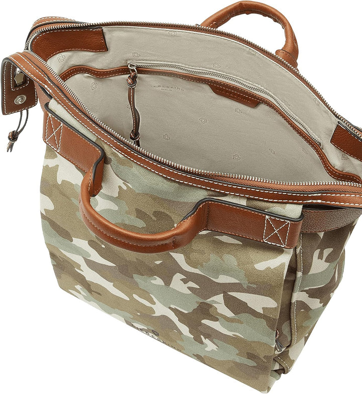 Liebeskind Berlin GRAY CANVAS backpack, Large (HxBxT 38.5cm x 28cm x 14.5cm)