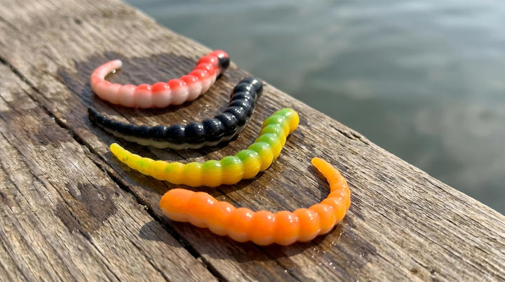 Zite Fishing Curly Viper Forellen Gummiköder 8 STK, 6,5cm - Schlangenartiger Forellenköder - UL Ange