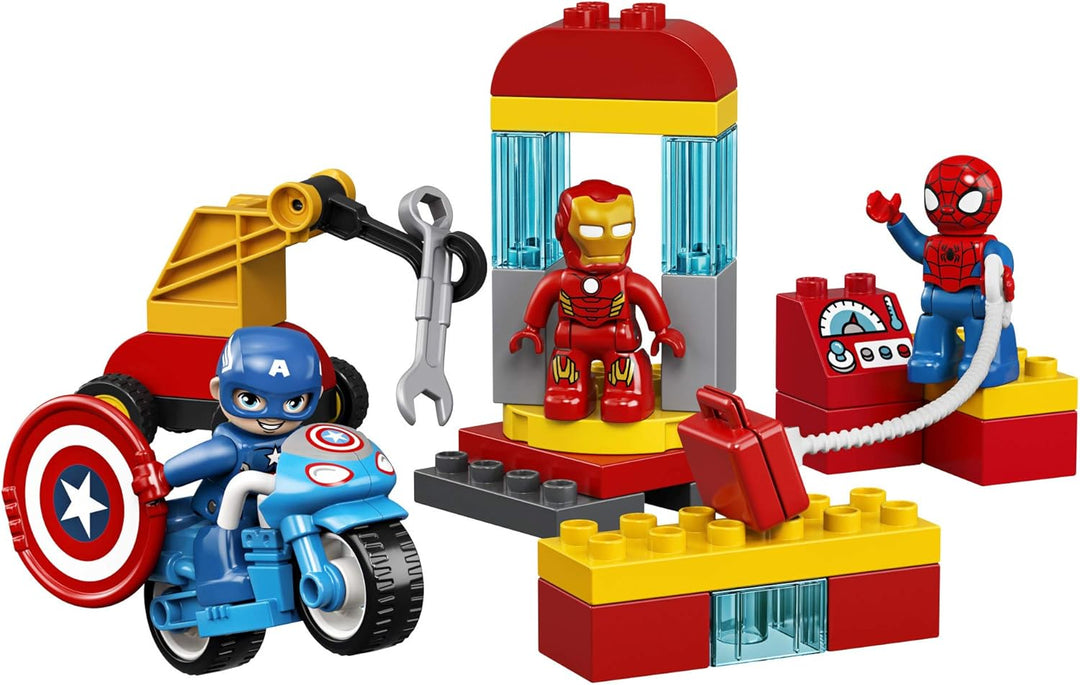 LEGO DUPLO Super Heroes Lab 10921 Marvel Avengers Superheroes Construction Toy and Educational Plays