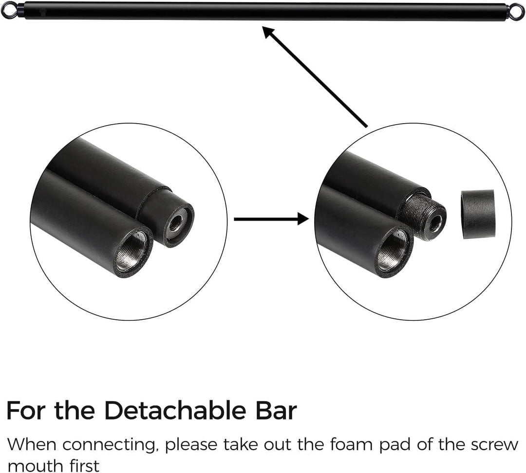 INNSTAR Portable Home Gym 3.0 Set, Verstellbares Widerstandsband mit Stange und Kniebeugen-Bändern f