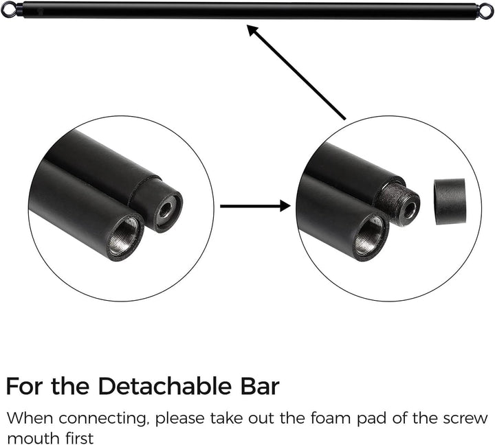 INNSTAR Portable Home Gym 3.0 Set, Verstellbares Widerstandsband mit Stange und Kniebeugen-Bändern f