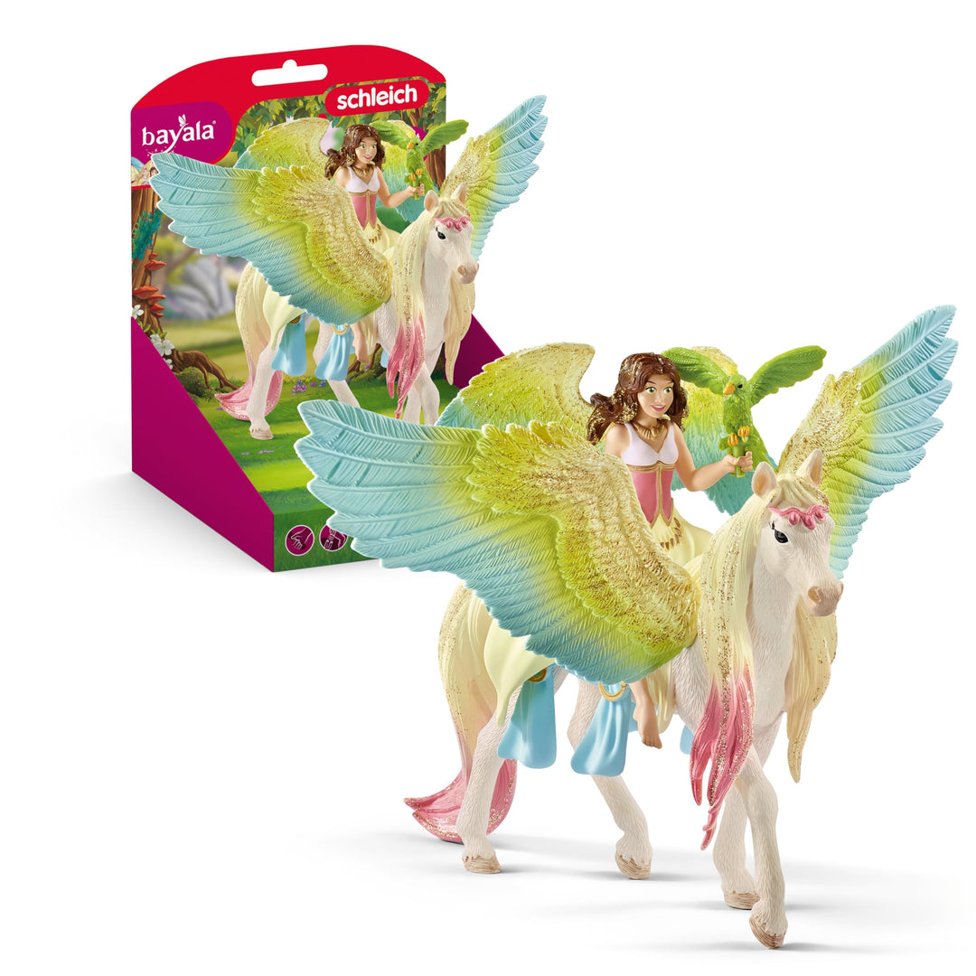 Schleich Bayala 70566 Fairy Surah with Glitter Pegasus, Multicolor, 16 x 15 x 18 cm Standardverpacku