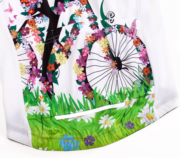 Damen Radtrikot Kurzarm Bike Shirt Top Lady Biking Bekleidung S Grün, S Grün