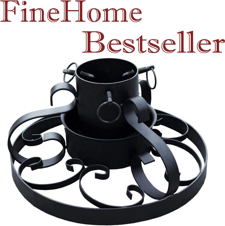 FineHome Metall Tannenbaumständer Weihnachtsbaumständer Ø 40cm Baumständer Christbaumständer Verschi