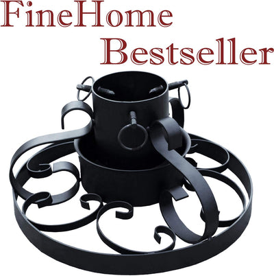 FineHome Metall Tannenbaumständer Weihnachtsbaumständer Ø 40cm Baumständer Christbaumständer Verschi