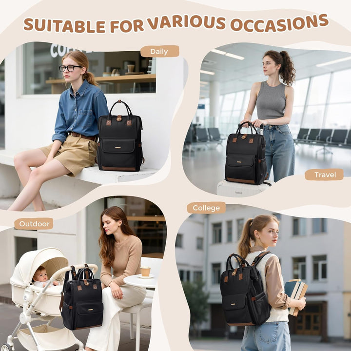 Wickeltasche, Rucksack, multifunktional, wasserabweisend, mit Haken, lässige Wickeltasche zum Aufhän