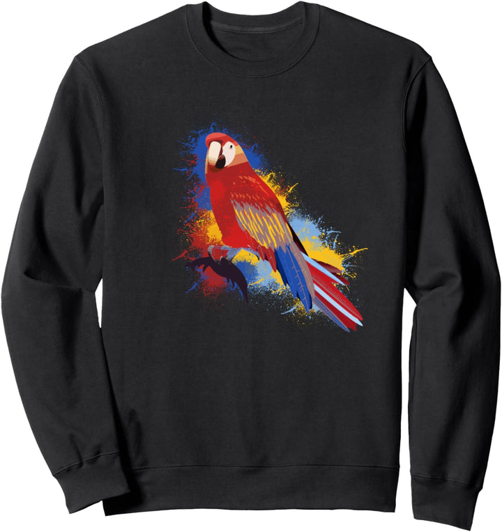 Papagei Vogel Haustier - Wasserfarben Papagei Sweatshirt