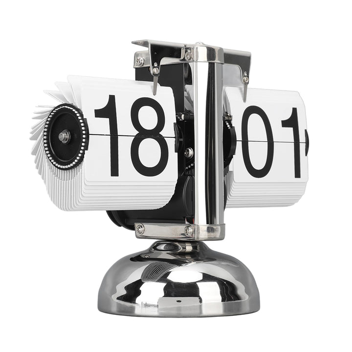 Ejoyous Digitale Flip-Down-Uhr, Retro-Mechanischer Klappuhr mit internem Getriebe, Grosse Zifferanze
