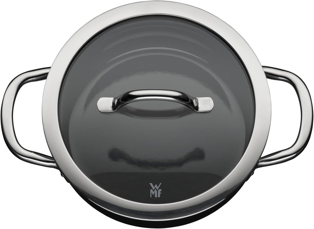 WMF Fusiontec Inspire Kochtopf gross, 20 cm, Glasdeckel, Bratentopf Induktion, 2,4l, High-Tech Keram