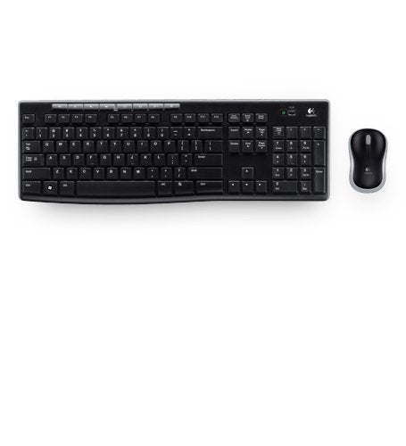 Logitech MK270 Combo Tastatur und kabellose Maus kabellosem Nano-Empfänger (QWERTZ- Deutsches Tastat