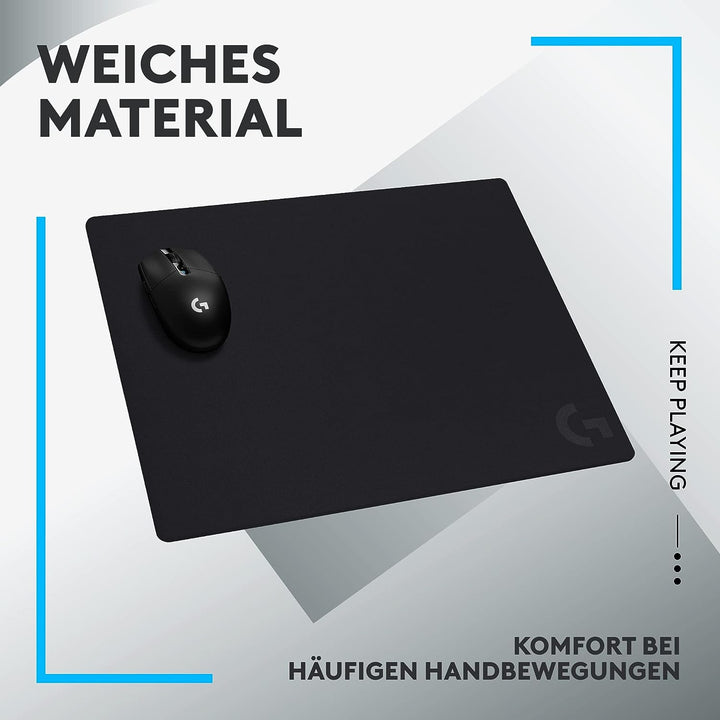 Logitech G G740 Grosses 5 mm dickes Gaming-Mauspad, optimiert für Gaming-Sensoren, mässige Oberfläch