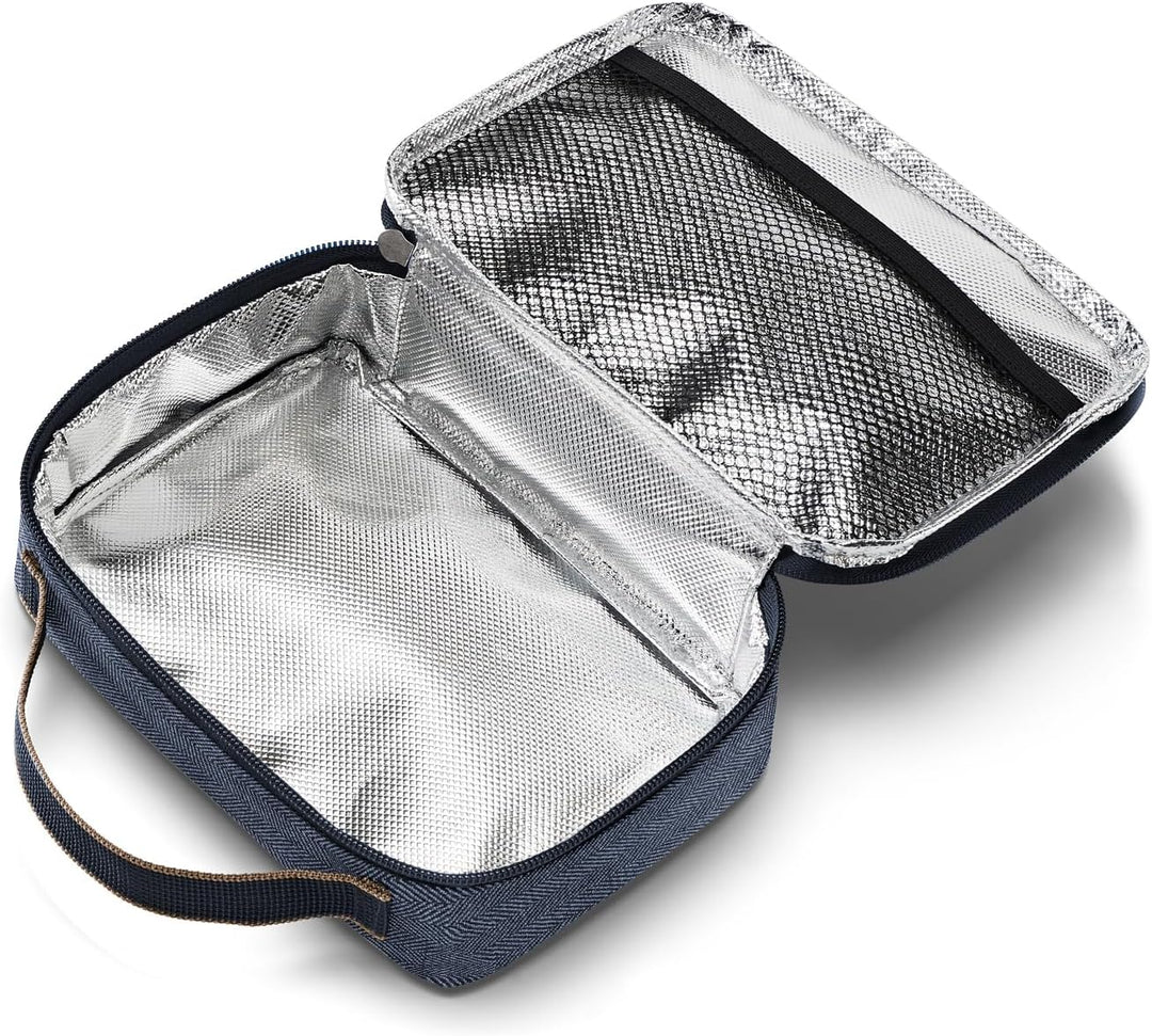 reisenthel thermocase Kleine Kühltasche für Kosmetik, Medikamente, Snacks, Couleur:Herringbone Dark