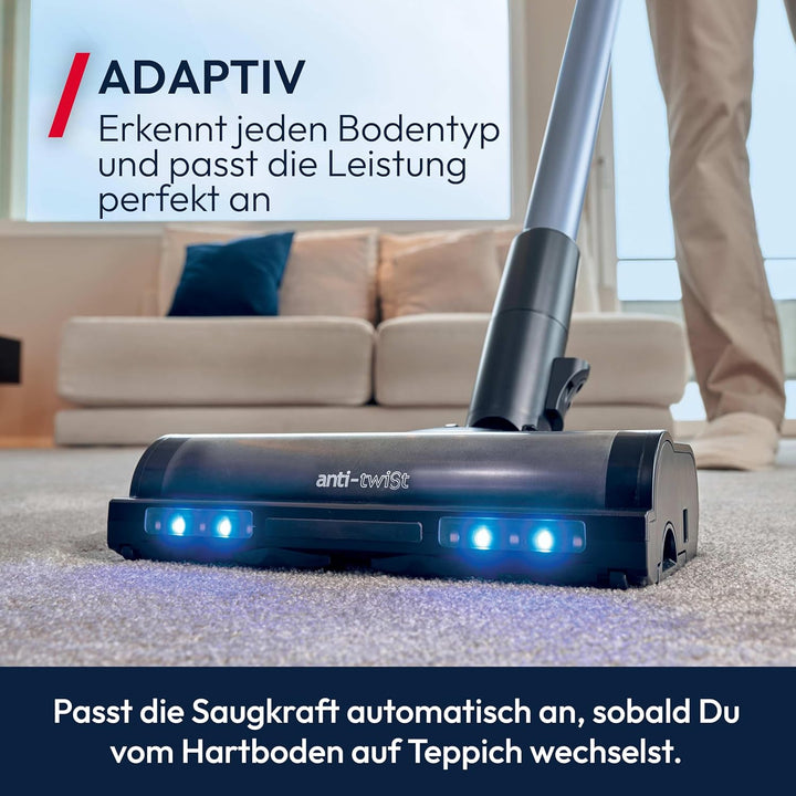 Hoover HF6 Akkustaubsauger mit Bodensensor, Dual Way Clean, bis zu 100Min Laufzeit, Anti-Twist Bürst