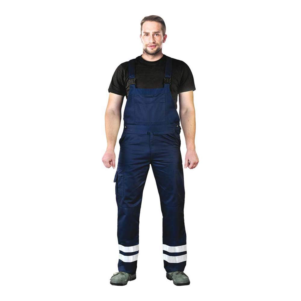 Leber & Hollman Herren Arbeits-Latzhose LH-Bister B, 65% Polyester 35% Baumwolle 270 g/m2, Taschen f