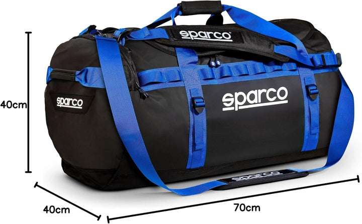 SPARCO Dakar-Reisetasche, Grösse L, Schwarz/Blau