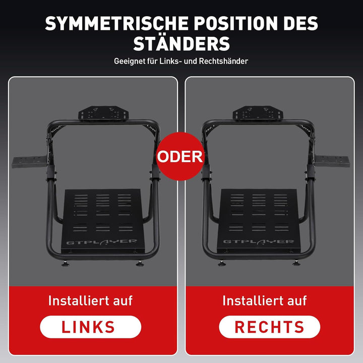 GTPLAYER Lenkradständer für Lenkrad Sim Racing Steering Wheel Stand G920 G29 G25 G27 G923 T300RS, mi
