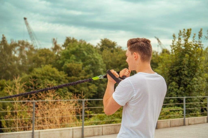 BodyCROSS Sprint Trainer | bis zu 40kg Zugkraft | Schnellkrafttrainer | Studioqualität | Made in Ger