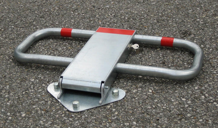 Mannus Parkplatz Sperrbügel TUB 2020, Parkplatzabsperrung, Stahl feuerverzinkt – B:78cm, H:47,5cm, M