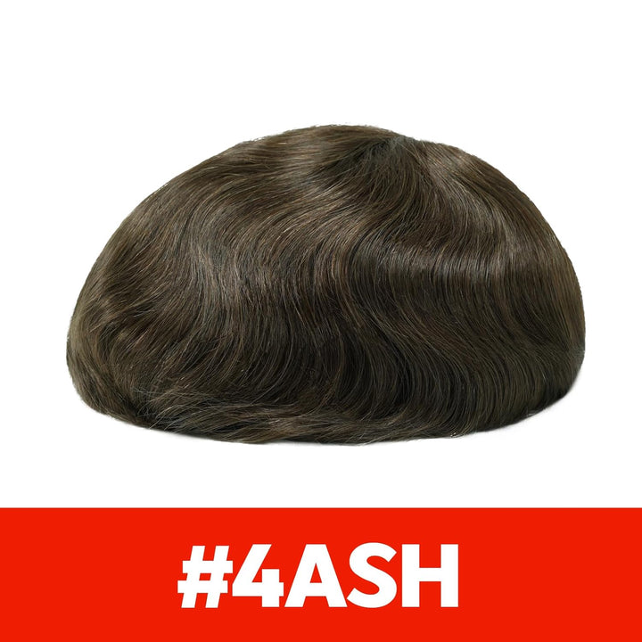 Lordhair Toupet Echthaar Männer,Perücke Männer,0,03 mm Dünne Leder Basis 20 * 25 CM Leichtes Haarers