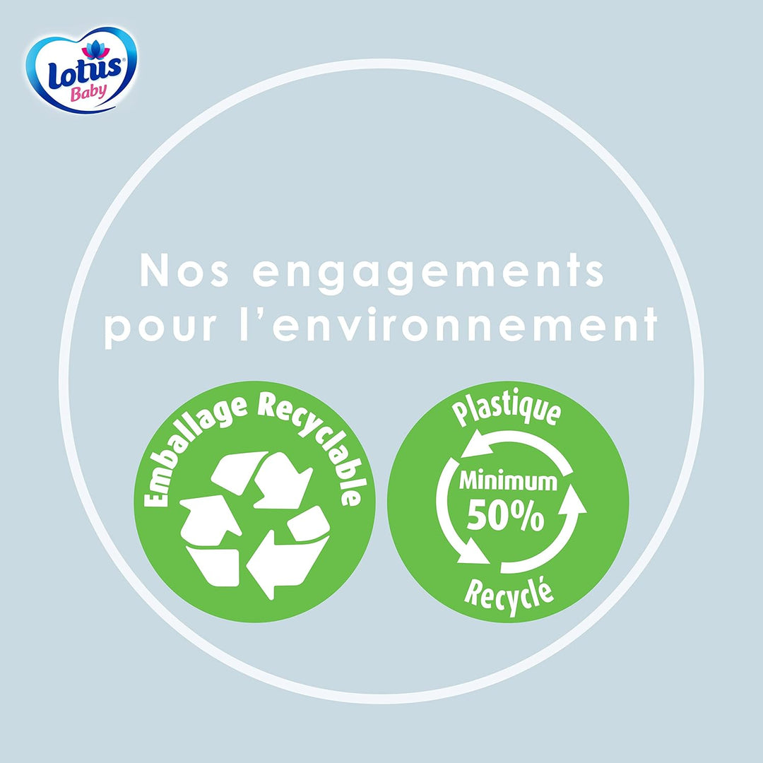 Lotus Baby Saubere Haut – Baby-Pads – 510 Wattepads 510 unités (Lot de 1), 510 unit&amp;