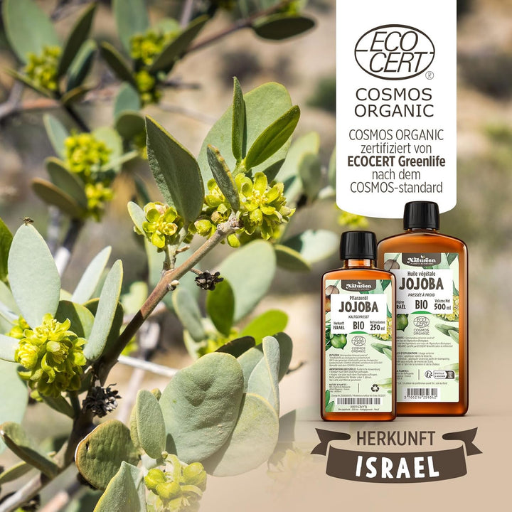 Jojobaöl Bio 900 ml - 100% Bio, Rein, Natürlich & Kaltgepresst 900 ml (1er Pack), 900 ml (1er Pack)
