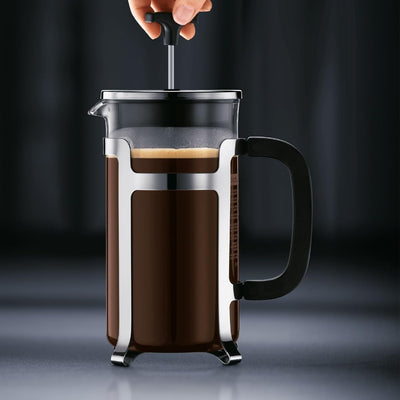 Bodum JESPER Kaffeebereiter (French Press System, Verchromter Edelstahlrahmen, 0,35 liters) glänzend