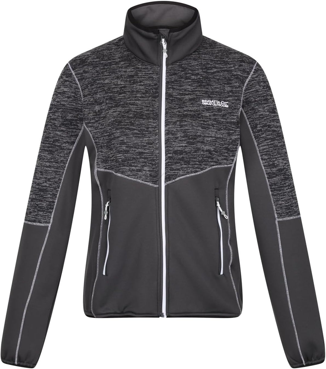 Regatta Strickfleecejacke Damen Lindalla 46 Grau, 46 Grau