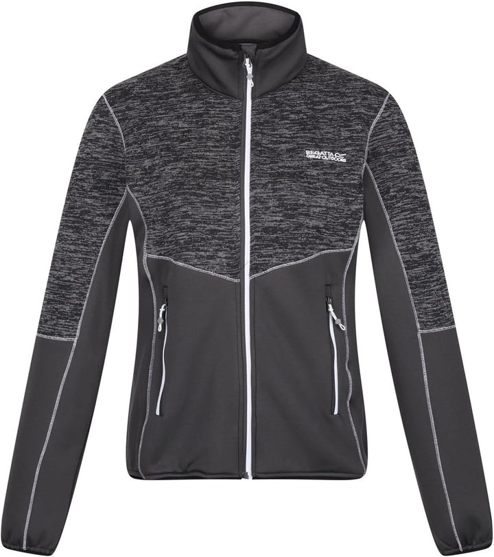 Regatta Strickfleecejacke Damen Lindalla 46 Grau, 46 Grau