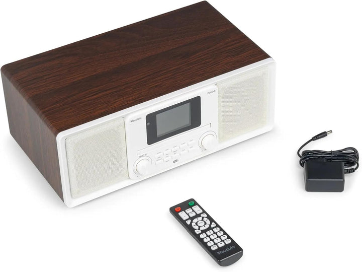 Audizio Palmi - DAB Radio mit CD Player - 60 Watt Stereoanlage mit Bluetooth 5.0, USB &amp; Equalizer, W