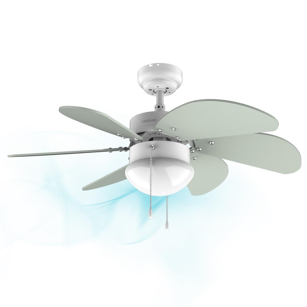Cecotec Deckenventilator EnergySilence 3600 Vision Mint, 50 W, Durchmesser 92 cm, Lampe, 3 Geschwind