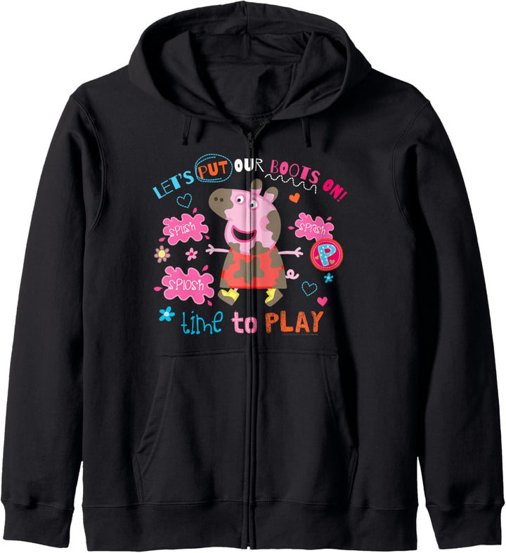 Peppa Pig Boots On To Play Kapuzenjacke