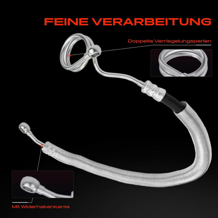 Frankberg Servolenkung Schlauch Kompatibel mit Fiesta V JD JH 2001-2008 Fiesta V Van 2003-2010 Fusio