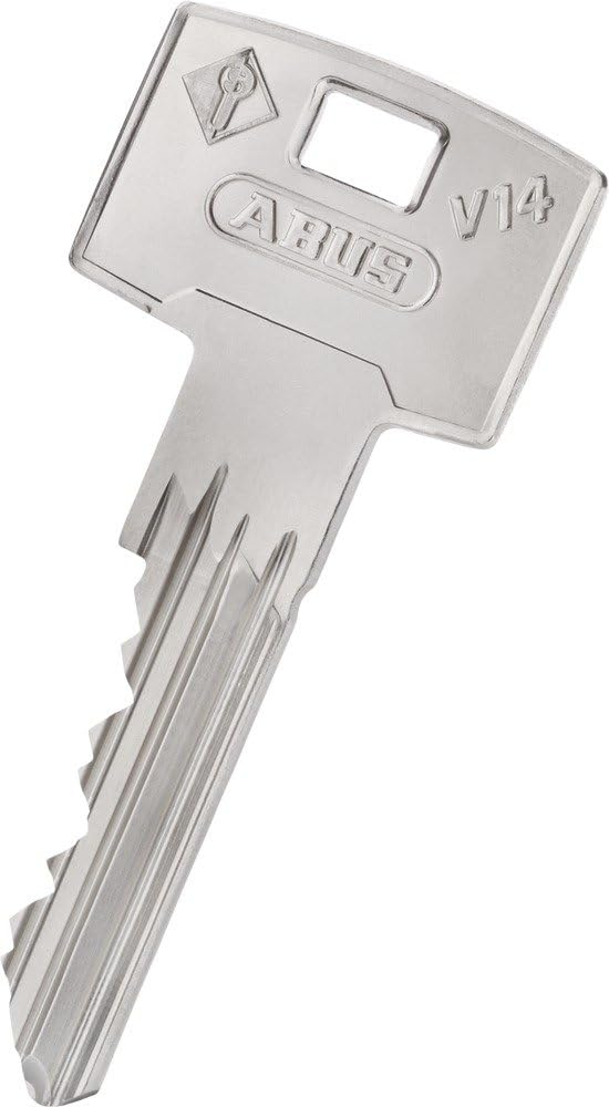 ABUS Tür-Zusatzschloss 7530 mit Sperrbügel für Türen mit schmalen Rahmenprofilen, weiss, 58925, Weis