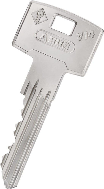 ABUS Tür-Zusatzschloss 7510 mit Drehknauf für Türen mit schmalen Rahmenprofilen, weiss, 58917, Weiss