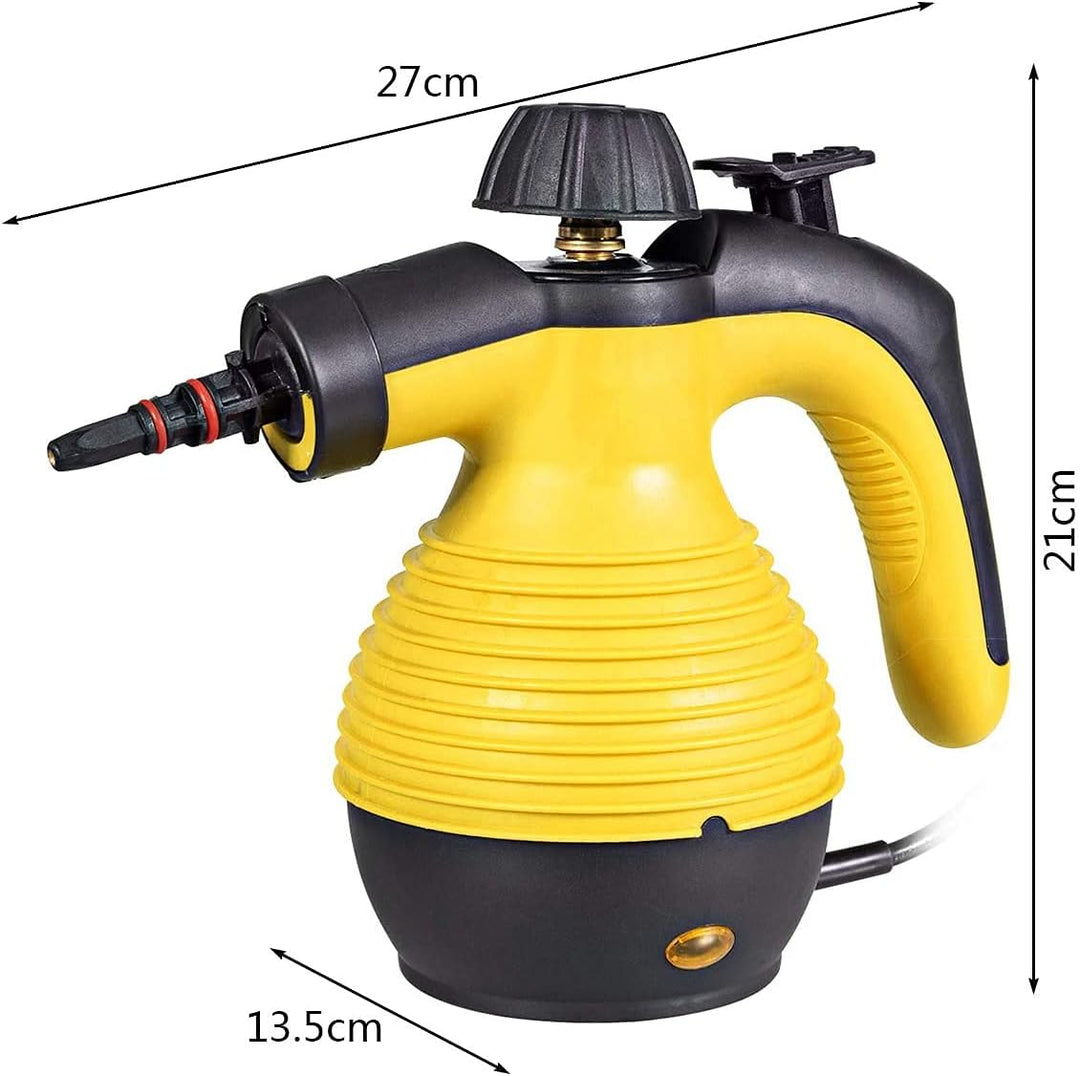 RELAX4LIFE Mehrzweck-Dampfreiniger, Handdampfreiniger 350ml Wassertank, Handgerät mit 9 Zubehörteile