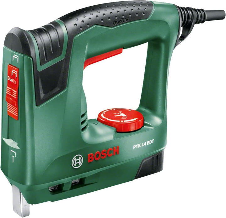 Bosch Elektrotacker PTK 14 EDT, 1000 Klammern, Karton (30 min-1 Schläge, Nägel: 14 mm, 1,1 kg) &amp; DIY