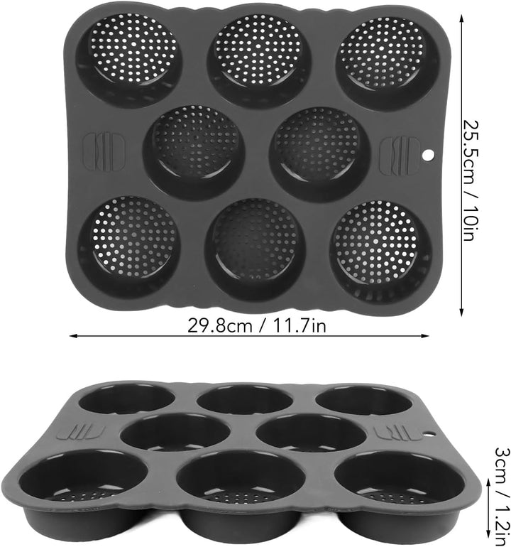 Hamburger-Brötchenform aus Silikon, Leicht zu Lösen, Hitzebeständige Backform für die Küche