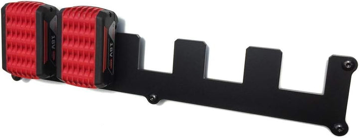 Wandhalterung passend für Einhell Akku 18V Li-Ion Power X-Change Wandhalter Akkuhalterung … (5 Akkus