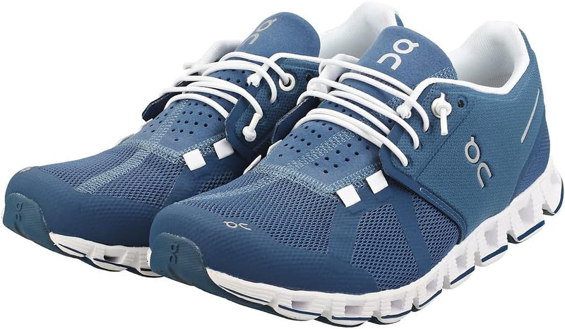 ON Damen Cloud Sneaker 37 EU Denim White, 37 EU Denim White