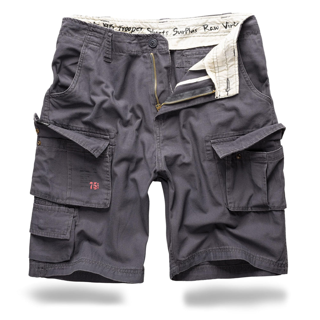 Trooper Herren Cargo Shorts Lightning Edition Bermuda Kurze Hose Vintage (S-7XL) S Anthrazit, S Anth
