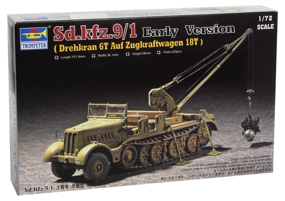 Trumpeter 07253 Modellbausatz Drehkran SDKFZ 9/1
