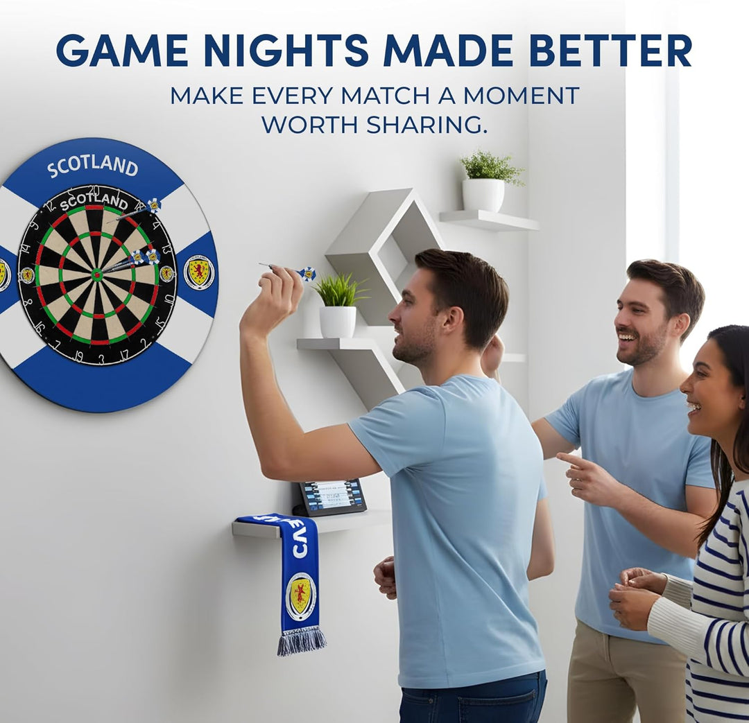 Darts Corner Schottland Dartscheibe Surround | Offiziell lizenziertes Schottland St Andrews Cross (S