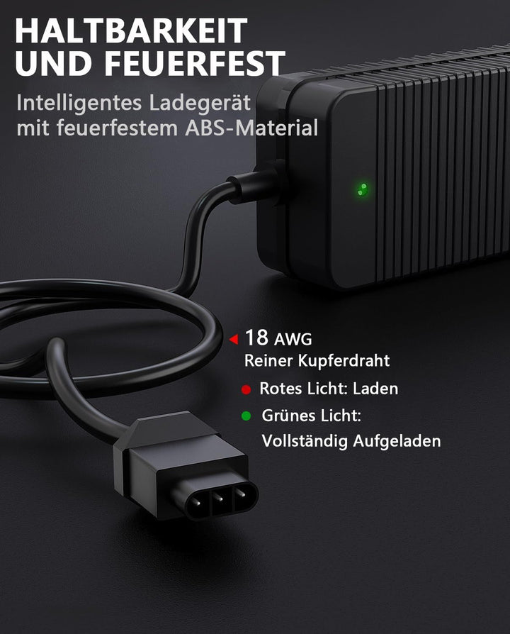 VOLOHAS 53,5V 2A Ladegeräte für NIU KQi3/KQi3 Pro/KQi3 Max/KQi2/KQi2 Pro/KQi 1/KQi 1 Pro/KQi Air/KQi