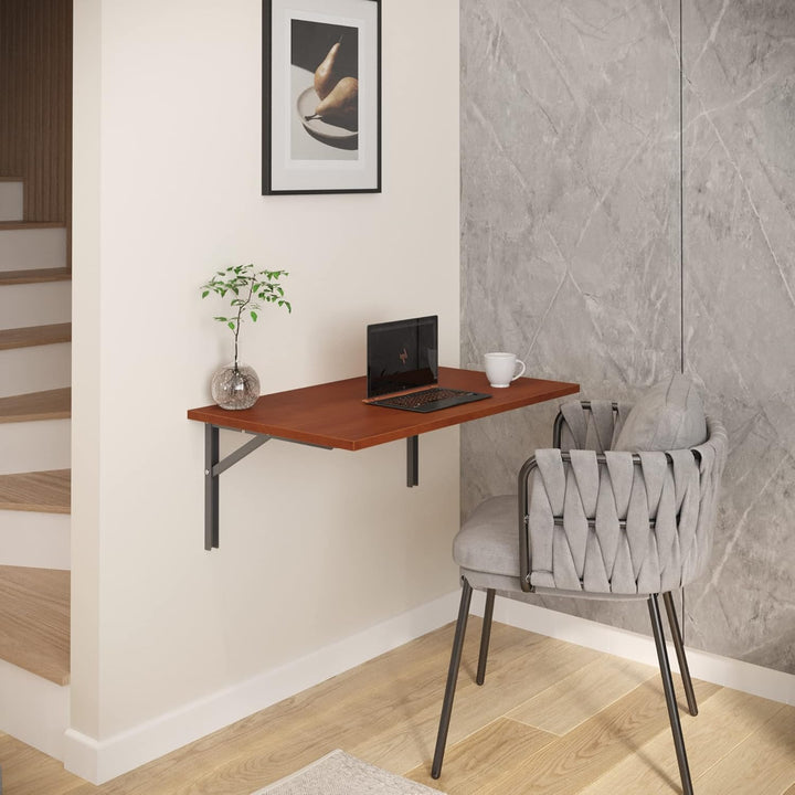 AKKE Klapptisch Wandklapptisch Esstisch - Klappbar Faltbar Platzsparend - Rechteckig - 80cm x 40cm -
