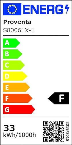 Proventa Deckenventilator mit Beleuchtung 60W - Ø 60cm, dimmbare LED Deckenleuchte mit Ventilator, w