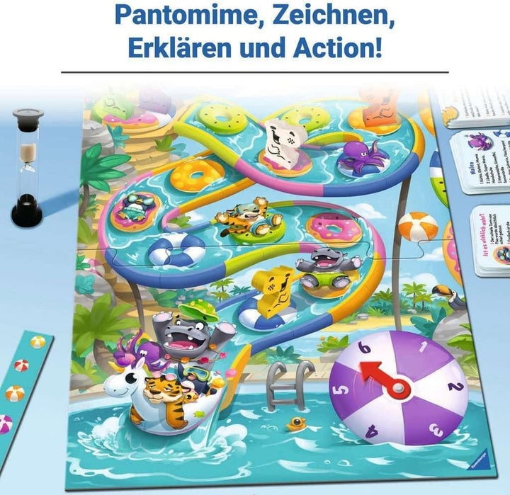 Ravensburger 22361 - Das Nilpferd in der Achterbahn Kids - Gesellschaftsspiel für Kinder und Familie