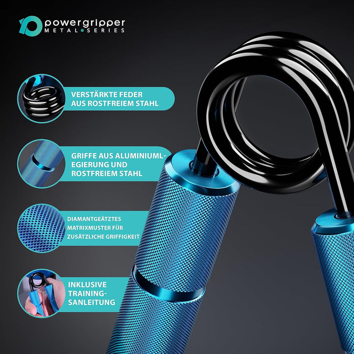 RPM Power PowerGripper Metall Handmuskeltrainer - (50lbs - 400lbs) für das Training von Griffen, Han