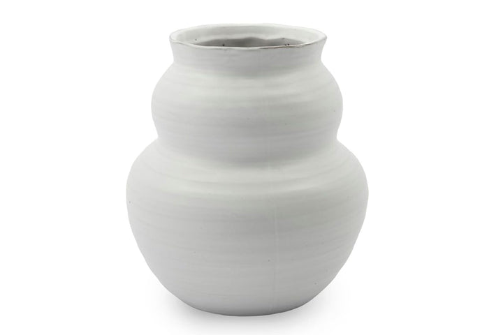 Vase, Juno, Weiss Product size:h: 19 cm, dia: 17 cm Weiss, Product size:h: 19 cm, dia: 17 cm Weiss