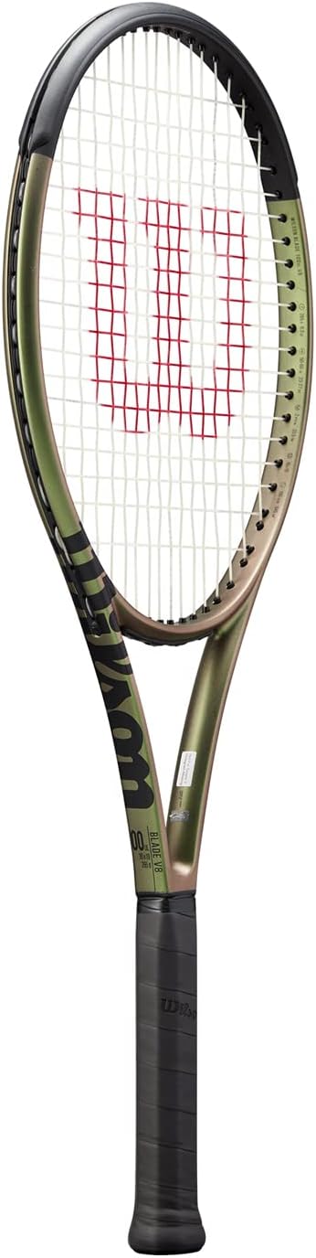 Wilson Tennisschläger Blade 100UL v8.0, Carbonfaser, Grifflastige Balance, 265 g (unbesaitet), 68,6